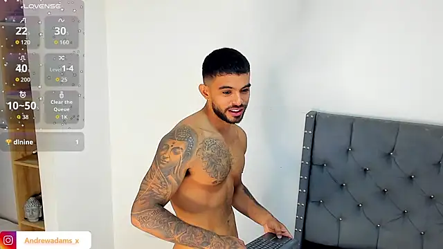 Andrewadamsx online show from June 23, 1:20 pm