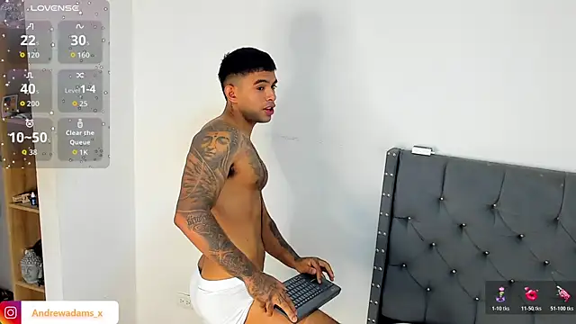 Andrewadamsx online show from August 6, 1:06 pm
