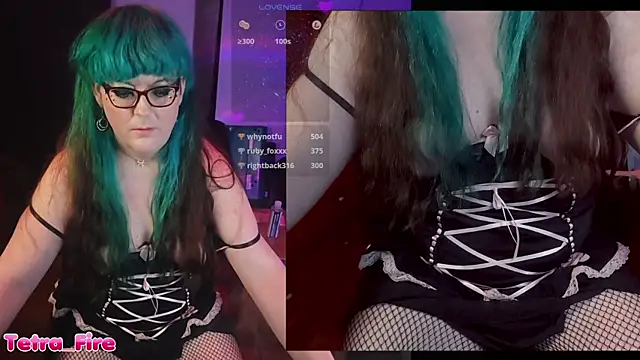 Snapshot of Tetra_Fire chatting on July 10, 2:11 am Tetra Fire online show from July 10, 2:11 am