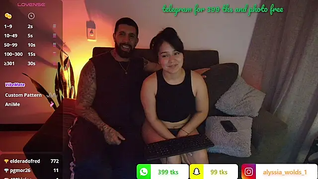 Alyssa and DAngelo online show from July 4, 4:08 am