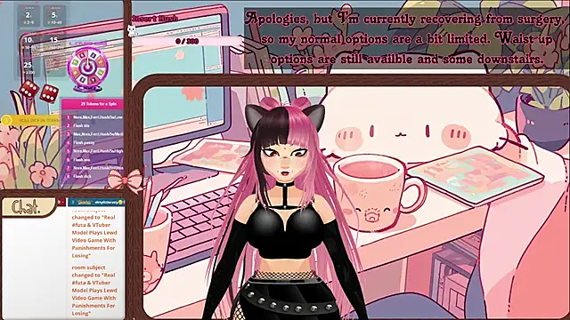 Snapshot of DirtyLilRatty chatting on July 28, 1:24 am DirtyLilRatty online show from July 28, 1:24 am