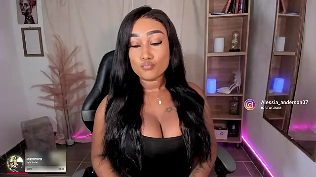 Snapshot of alessia_anderson chatting on February 8, 8:23 am alessia anderson online show from February 8, 8:23 am