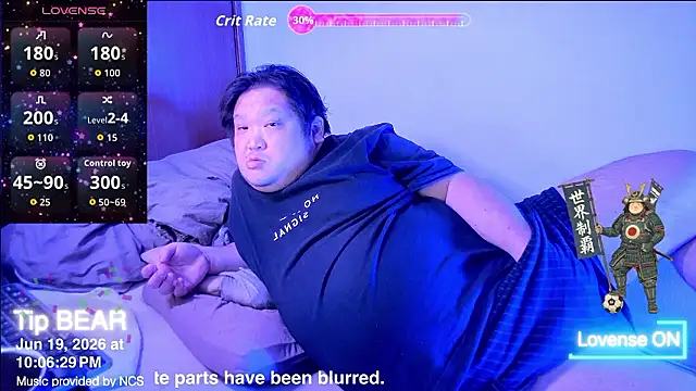 ChubbyBEAR039 online show from June 19, 1:06 pm