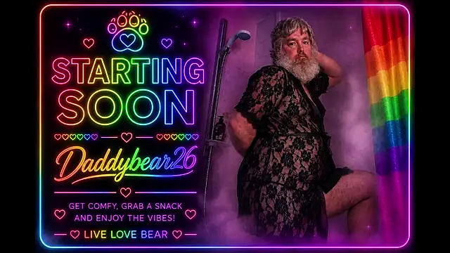 Daddybear26 online show from June 19, 3:51 pm