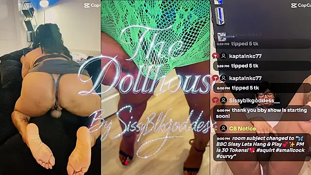Sissyblkgoddess   online show from July 16, 11:02 pm
