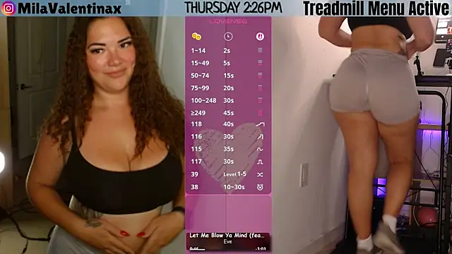 Snapshot of MilaValentina chatting on June 11, 6:27 pm MilaValentina online show from June 11, 6:27 pm