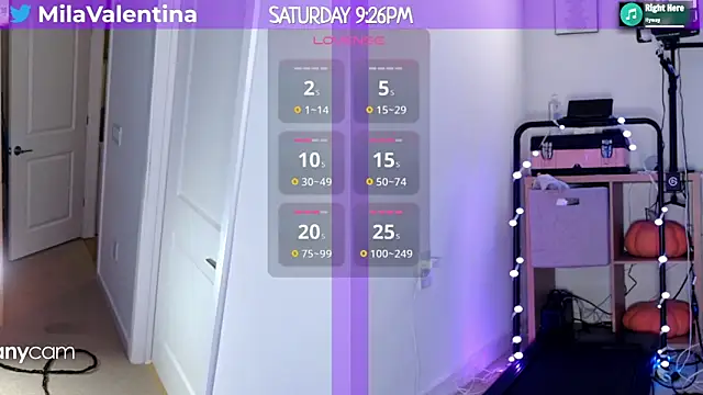 Snapshot of MilaValentina chatting on February 9, 2:28 am MilaValentina online show from February 9, 2:28 am