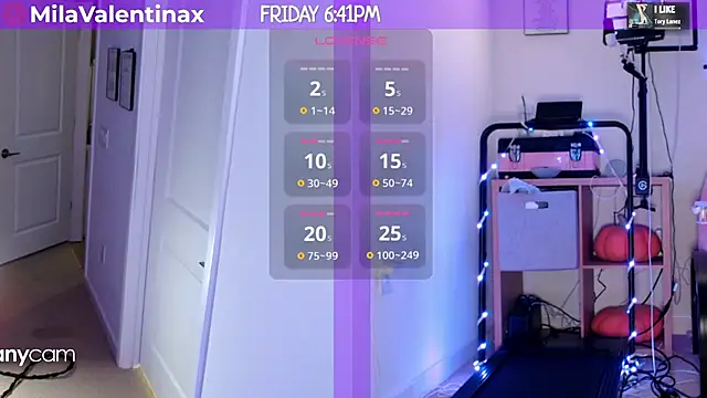 Snapshot of MilaValentina chatting on February 21, 11:43 pm MilaValentina online show from February 21, 11:43 pm