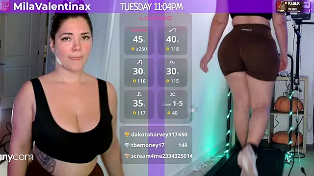 Snapshot of MilaValentina chatting on January 29, 4:05 am MilaValentina online show from January 29, 4:05 am