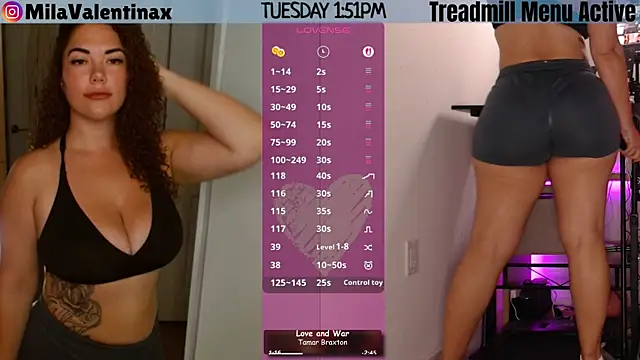 Snapshot of MilaValentina chatting on July 14, 5:52 pm MilaValentina online show from July 14, 5:52 pm