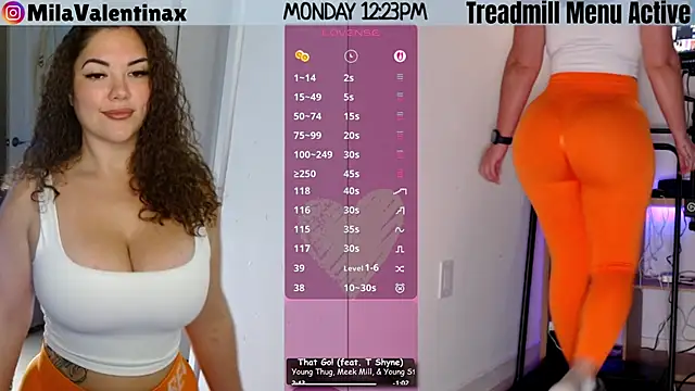 Snapshot of MilaValentina chatting on February 23, 5:24 pm MilaValentina online show from February 23, 5:24 pm