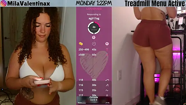 Snapshot of MilaValentina chatting on July 13, 5:23 pm MilaValentina online show from July 13, 5:23 pm