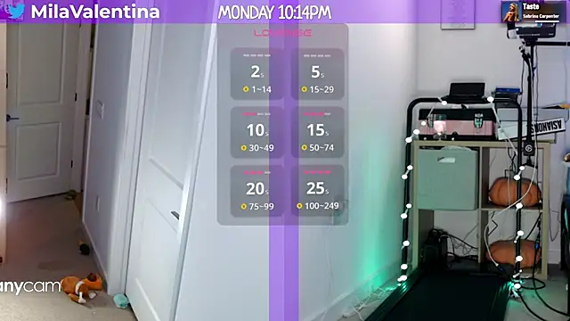 Snapshot of MilaValentina chatting on January 28, 3:15 am MilaValentina online show from January 28, 3:15 am