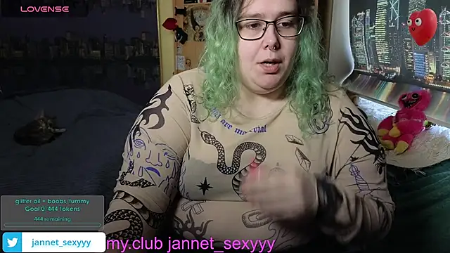 Snapshot of JannetPie chatting on February 28, 7:52 am JannetPie online show from February 28, 7:52 am