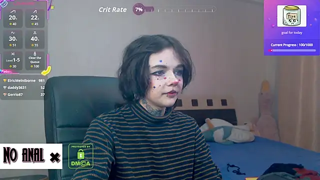 Snapshot of Dark__Elf chatting on October 25, 9:59 pm Dark Elf online show from October 25, 9:59 pm