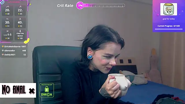 Snapshot of Dark__Elf chatting on October 28, 10:20 pm Dark Elf online show from October 28, 10:20 pm