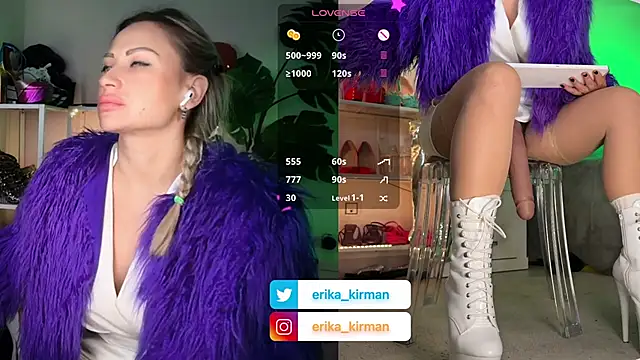 Erika Kirman online show from January 17, 2:42 pm