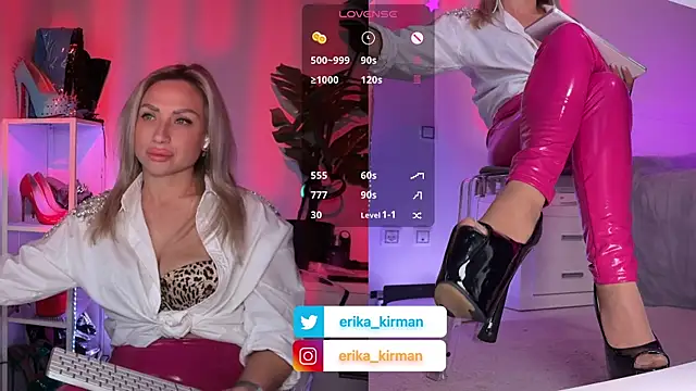 Erika Kirman online show from April 2, 2:13 pm