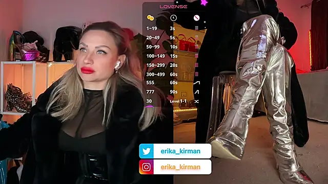 Snapshot of Erika_Kirman chatting on January 15, 2:09 pm Erika Kirman online show from January 15, 2:09 pm