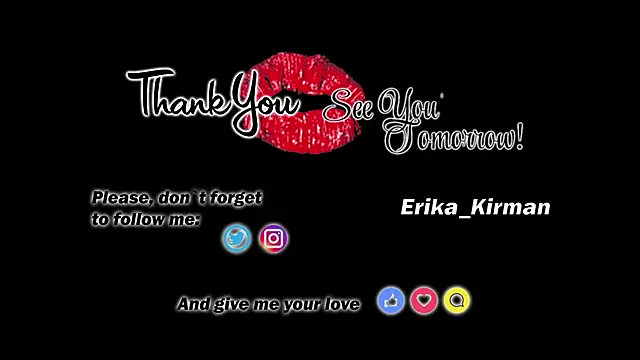 Erika Kirman online show from February 13, 4:17 pm