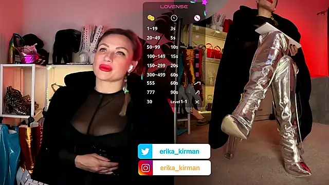 Erika Kirman online show from January 16, 1:04 pm