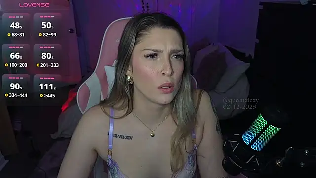 Snapshot of queenxlexy chatting on February 12, 7:56 pm queenxlexy online show from February 12, 7:56 pm