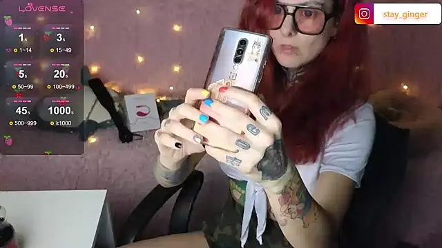 Snapshot of Ginger_Stay chatting on March 2, 7:52 pm Ginger Stay online show from March 2, 7:52 pm
