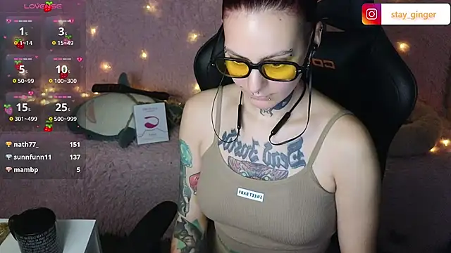 Snapshot of Ginger_Stay chatting on March 10, 10:28 am Ginger Stay online show from March 10, 10:28 am