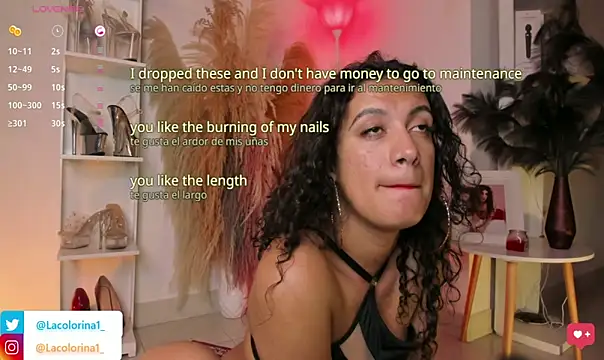 Snapshot of LaColorina_ chatting on February 23, 11:16 pm LaColorina online show from February 23, 11:16 pm