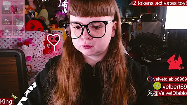 VelvetDiablo online show from February 19, 12:40 am