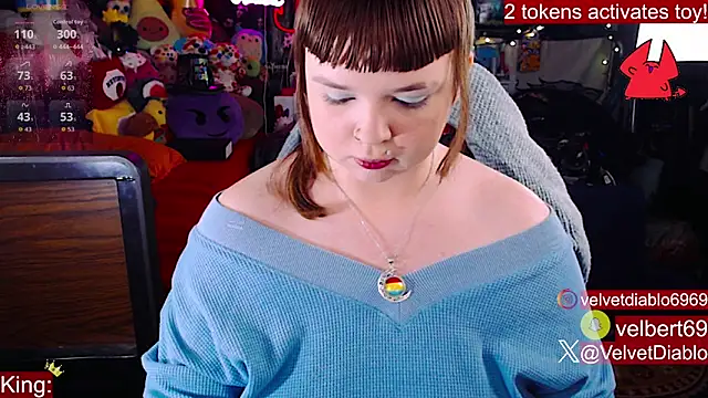 VelvetDiablo online show from January 7, 1:10 am