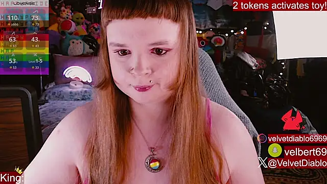 Snapshot of VelvetDiablo chatting on June 10, 12:12 am VelvetDiablo online show from June 10, 12:12 am