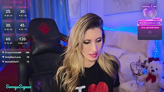 SorayaSapeca online show from February 25, 7:49 pm