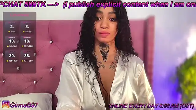 Snapshot of GinnaBolton chatting on January 23, 1:13 pm GinnaBolton online show from January 23, 1:13 pm