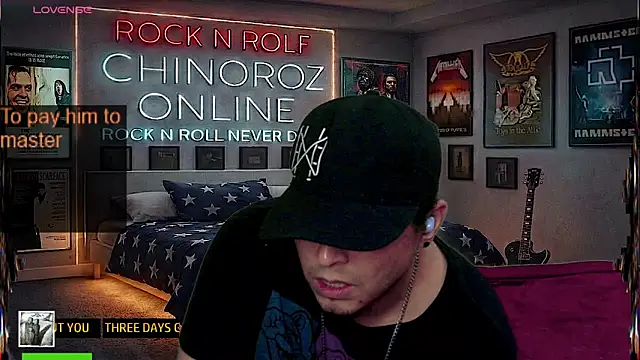 chino roz online show from May 13, 10:50 pm
