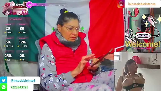 LaInsaciableIntensa online show from March 14, 12:51 pm