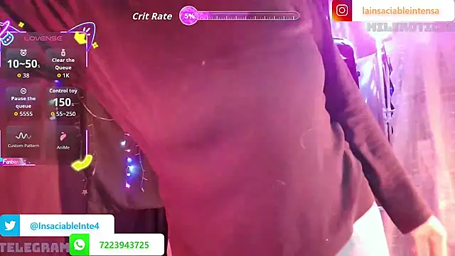 LaInsaciableIntensa online show from April 4, 12:28 am