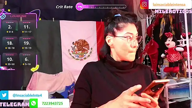 LaInsaciableIntensa online show from May 15, 2:09 am
