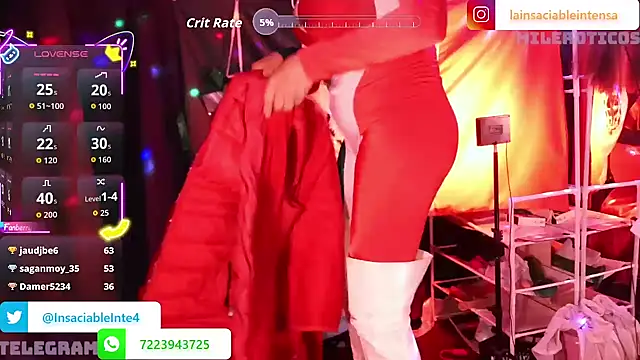 LaInsaciableIntensa online show from September 15, 2:23 am