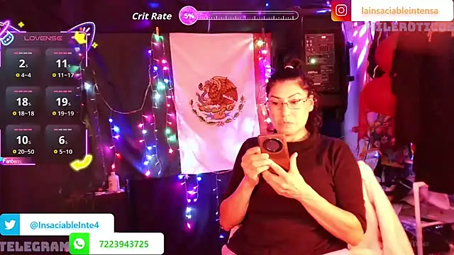 LaInsaciableIntensa online show from May 18, 1:06 am