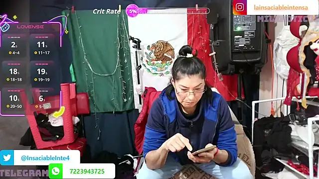 LaInsaciableIntensa online show from May 24, 9:47 pm