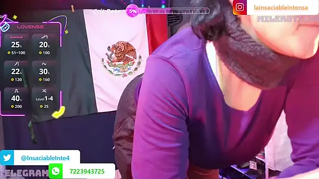 LaInsaciableIntensa online show from April 2, 2:30 am