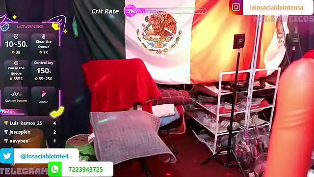 LaInsaciableIntensa online show from September 25, 2:17 am