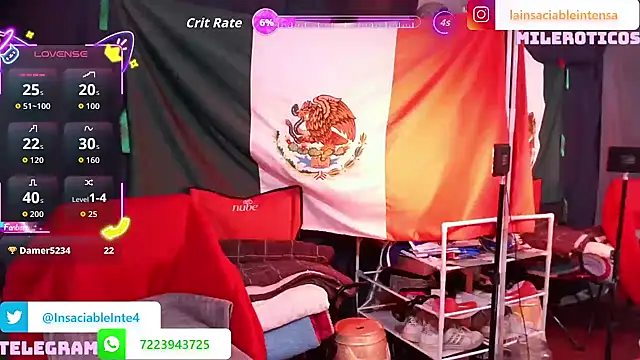 LaInsaciableIntensa online show from September 27, 1:56 am