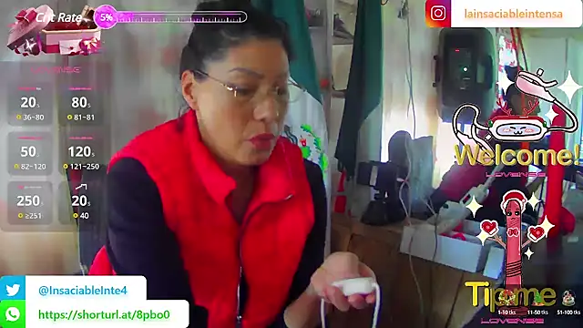 LaInsaciableIntensa online show from February 23, 6:34 pm