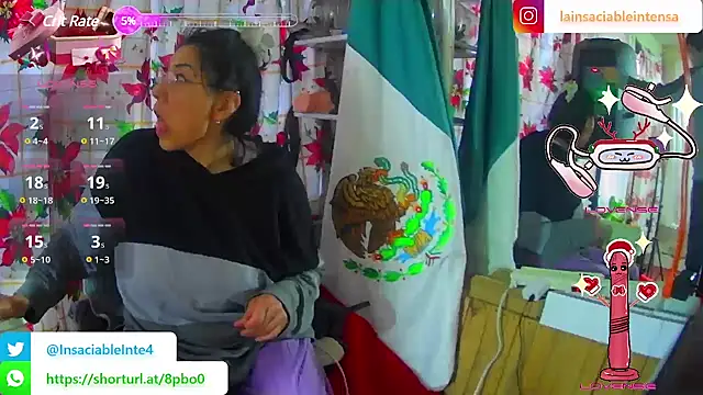 LaInsaciableIntensa online show from February 25, 11:15 pm