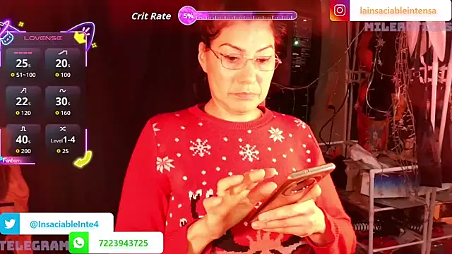 LaInsaciableIntensa online show from May 6, 2:04 am