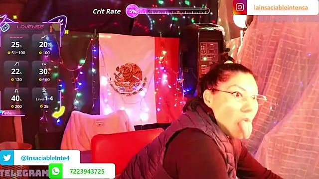 LaInsaciableIntensa online show from March 2, 12:55 am