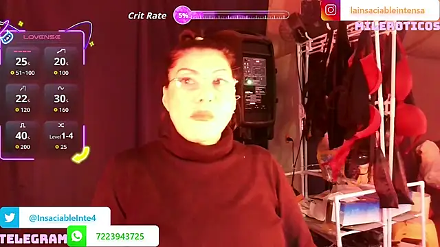 LaInsaciableIntensa online show from May 8, 1:53 am