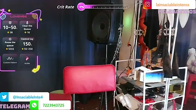 LaInsaciableIntensa online show from May 7, 1:54 am